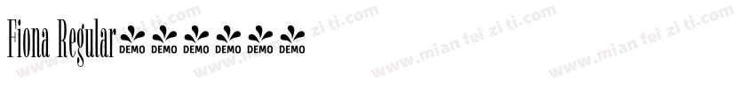 Fiona Regular字体转换
